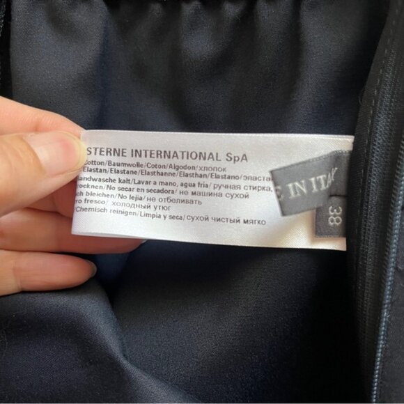 Lorena Antoniazzi Black Slim Fit Cuffed Pants Sz 6 - Picture 9 of 15